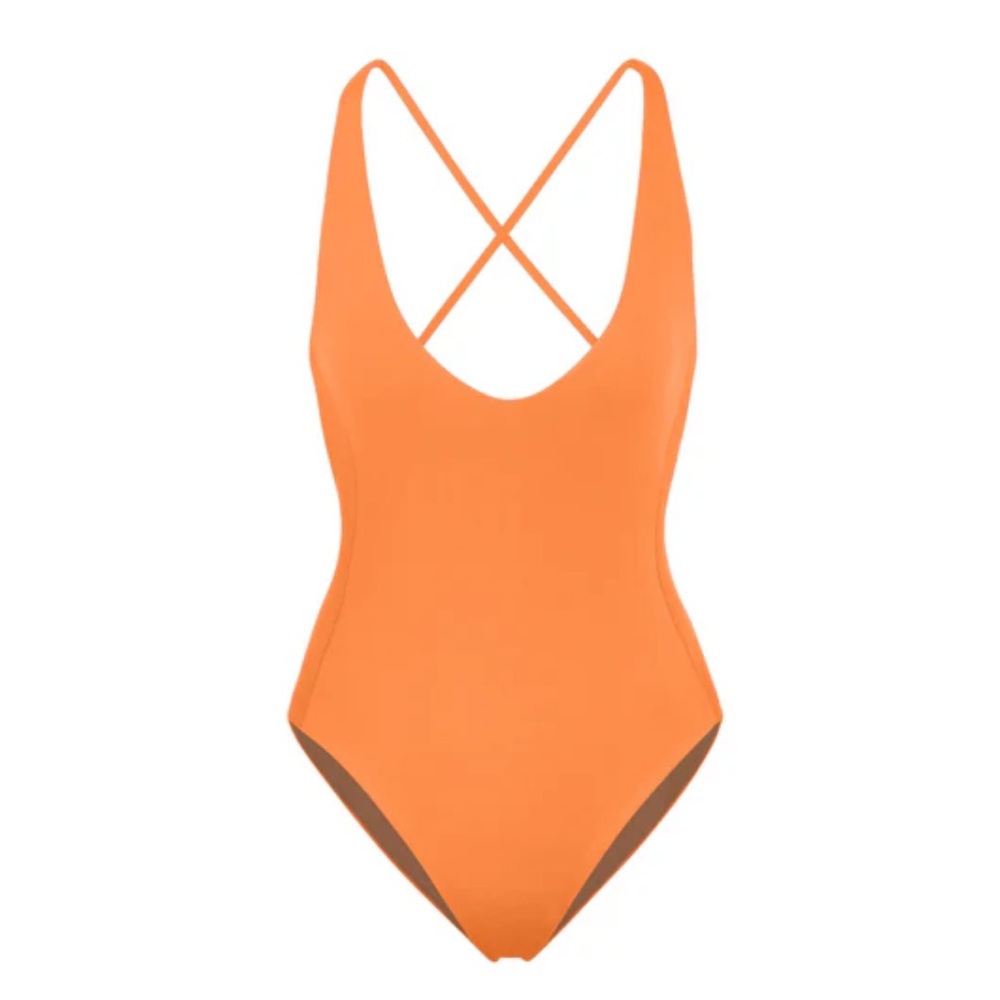 Left On Friday Weekender Suit One Piece Tan Popsicle Size M Tall